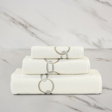 slide 2 Links Embroidered Bath Towel