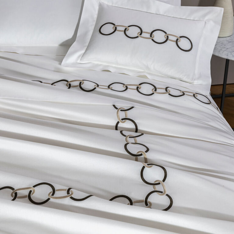 slide 5 Links Embroidered Duvet Cover