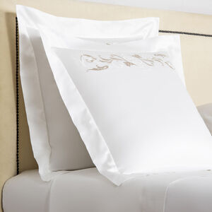 slide 2 Tracery Embroidered Euro Sham