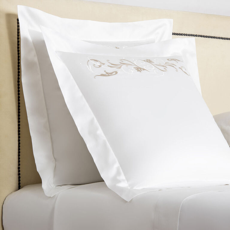 slide 2 Tracery Embroidered Euro Sham