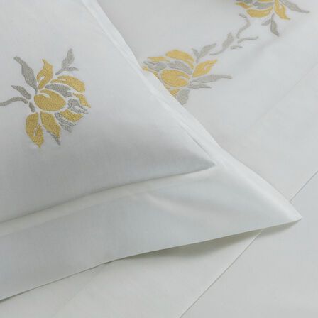 slide 3 Peonia Embroidered Boudoir Sham