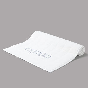 Bold Bicolor Embroidery Bath Mat slide 1 Bold Bicolor Embroidery Bath Mat