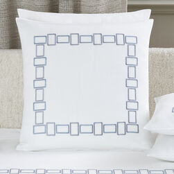 Bold Bicolor Embroidery Euro Pillowcase
