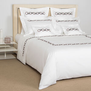 slide 4 Links Embroidered Duvet Cover Set