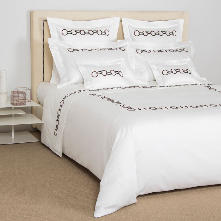 slide 4 Links Embroidered Duvet Cover Set