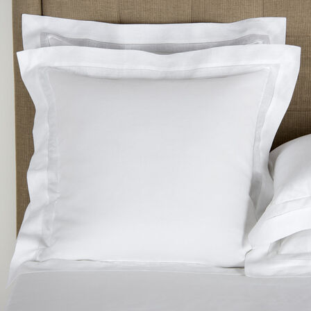 Purity Doppio Ajour Linen Euro Sham