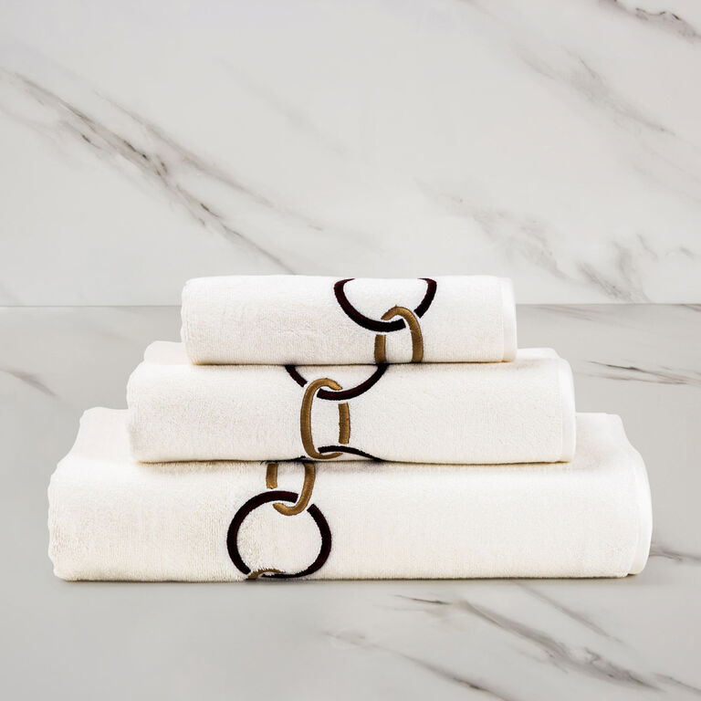 slide 2 Links Embroidered Bath Towel