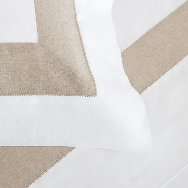 slide 3 Purity Bicolore Linen Sheet Set