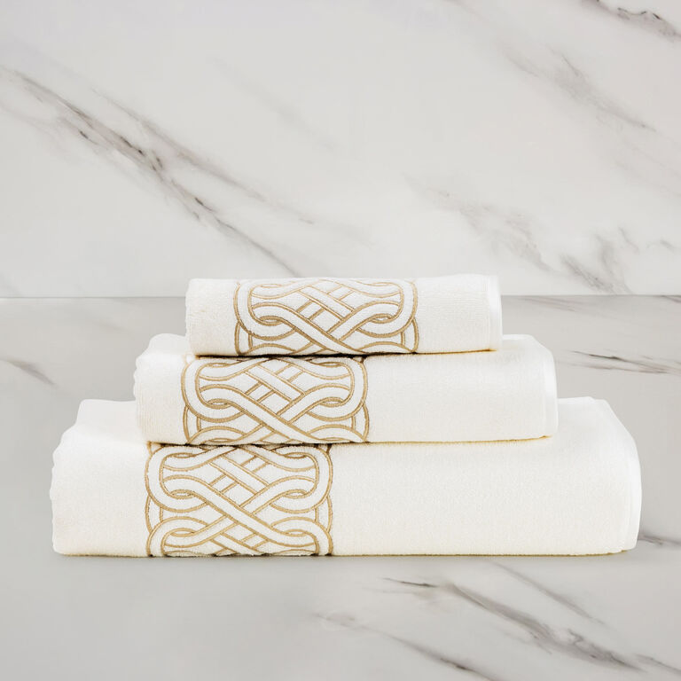 slide 2 Auspicious Embroidered Hand Towel
