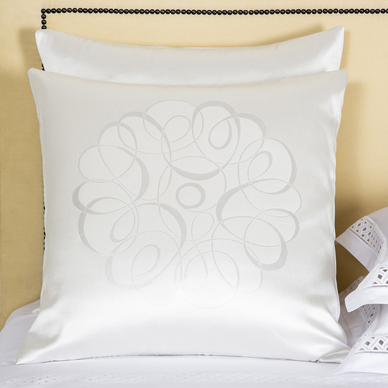 slide 1 Luxury Sparkling Swirl Decorative Pillow