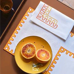 Modernism Frame Placemat and Napkins Set