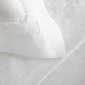 slide 3 Purity Doppio Ajour Linen Duvet Cover