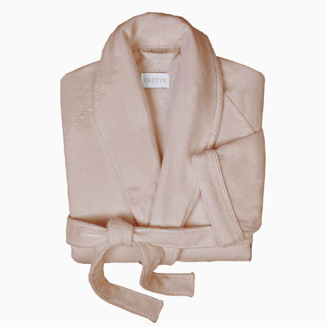 slide 1 Velour Shawl Collar Robe Taupe