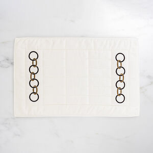 slide 2 Links Embroidered Bath Mat