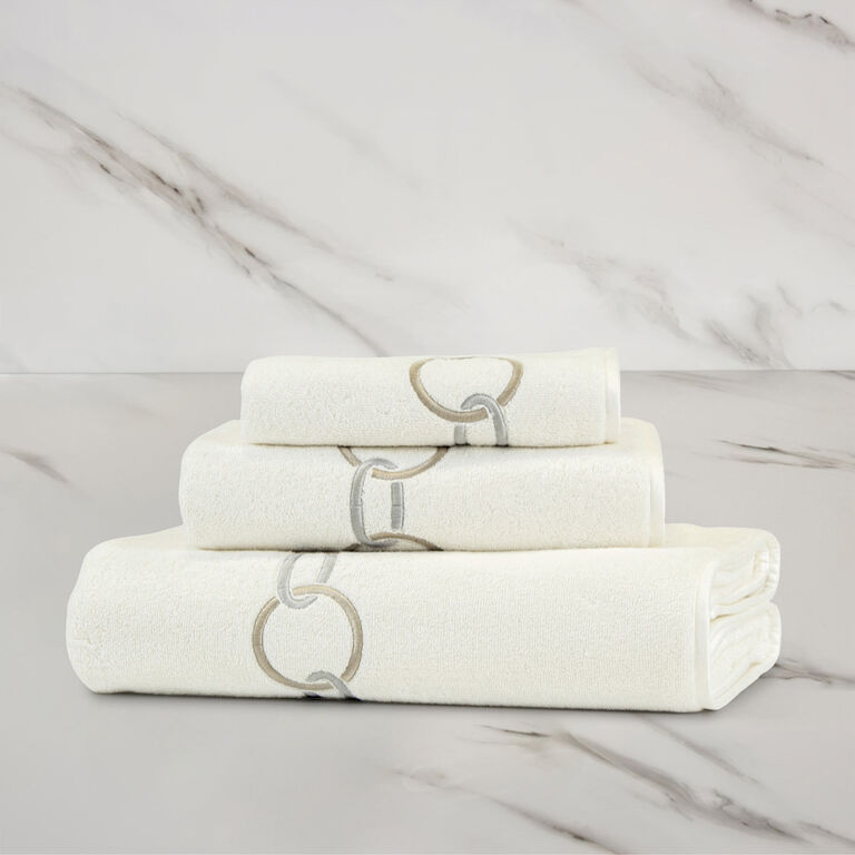 slide 2 Links Embroidered Bath Sheet