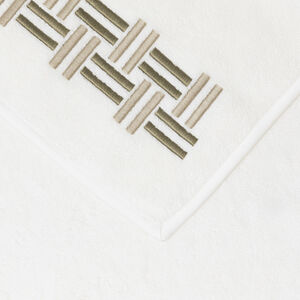 Basket Weave Embroidery Bath Towel slide 3 Basket Weave Embroidery Bath Towel