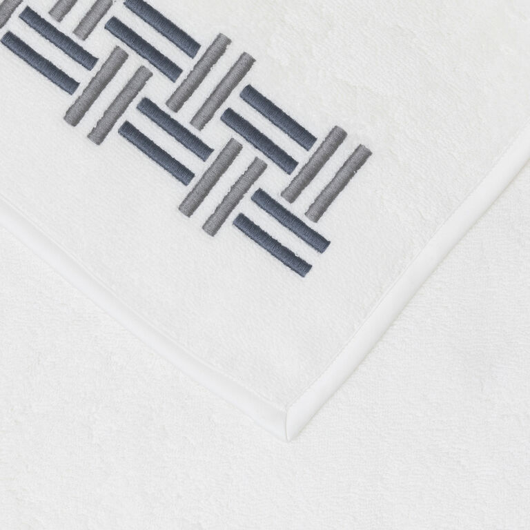 slide 3 Basket Weave Embroidery Bath Sheet