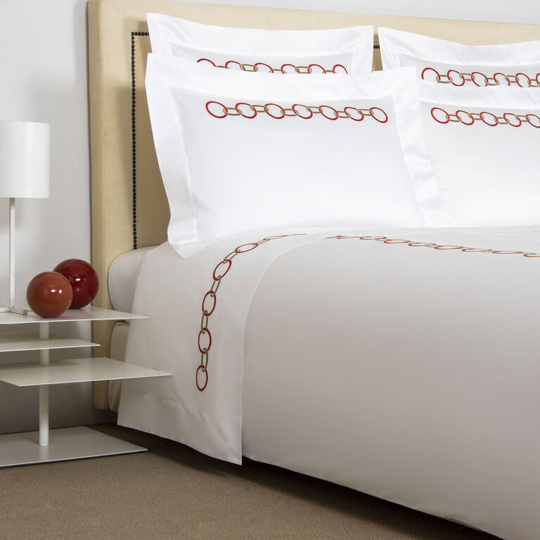 slide 1 Links Embroidered Duvet Cover Set