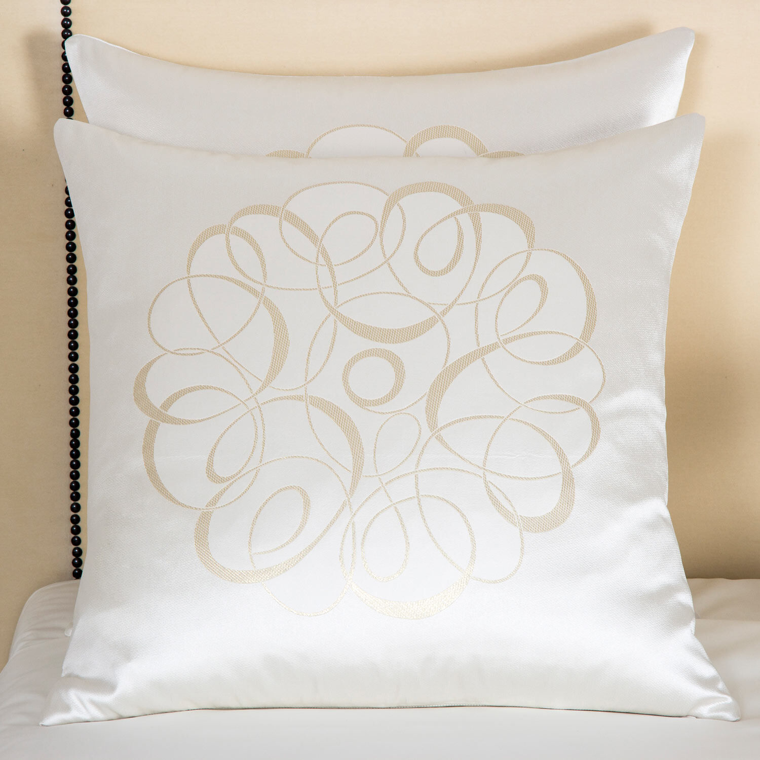 slide 1 Luxury Sparkling Swirl Decorative Pillow