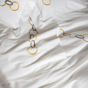 slide 4 Links Embroidered Euro Sham