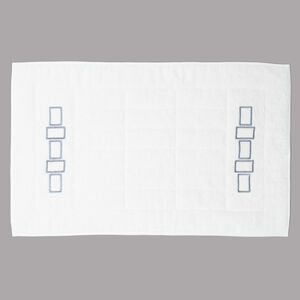 Bold Bicolor Embroidery Bath Mat slide 2 Bold Bicolor Embroidery Bath Mat