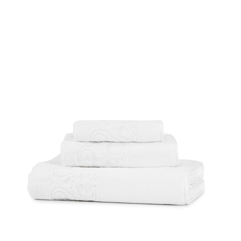 slide 1 Ornate Medallion Embroidered Bath Sheet