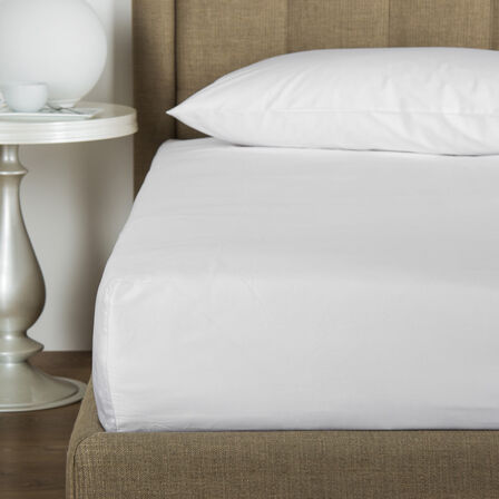 slide 1 Cotton Percale Fitted Bottom Sheet