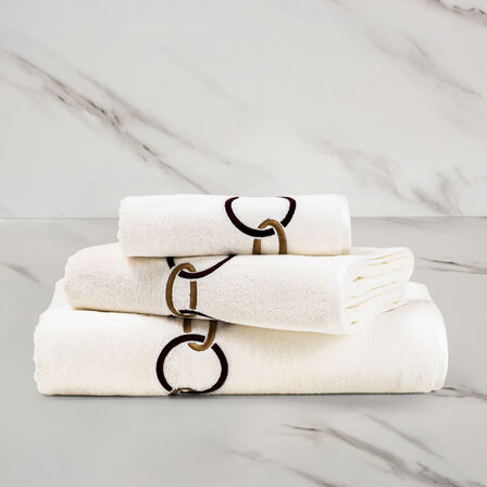 slide 1 Links Embroidered Bath Towel