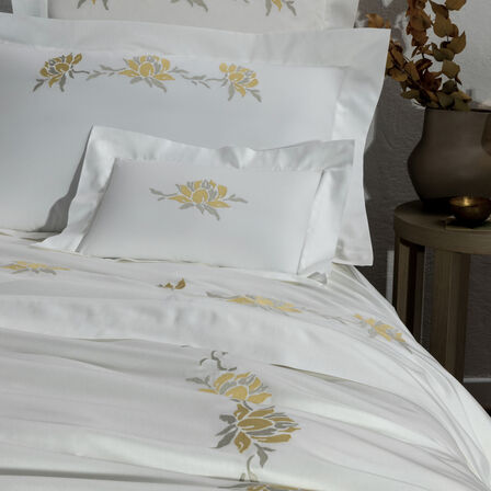 slide 1 Peonia Embroidered Boudoir Sham