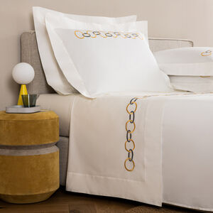 slide 1 Links Embroidered Sheet Set