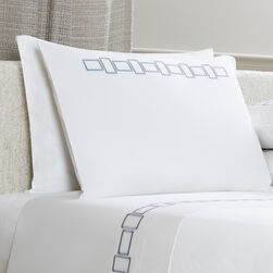 Bold Bicolor Embroidery Pillowcase