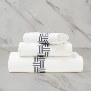Basket Weave Embroidery Hand Towel slide 1 Basket Weave Embroidery Hand Towel