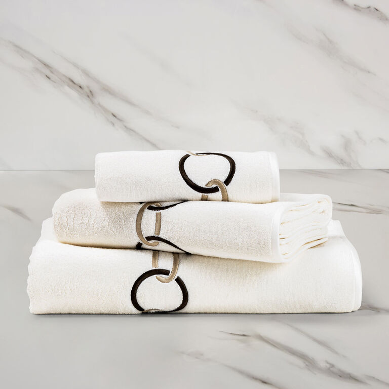slide 1 Links Embroidered Bath Towel
