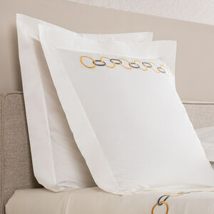 slide 2 Links Embroidered Euro Sham