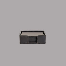 Basket Weave Gift Coaster Set