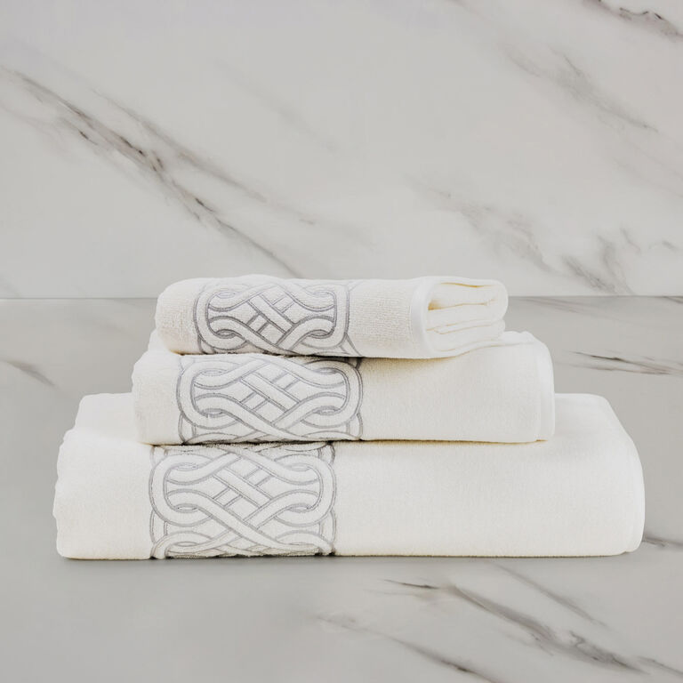 slide 1 Auspicious Embroidered Hand Towel