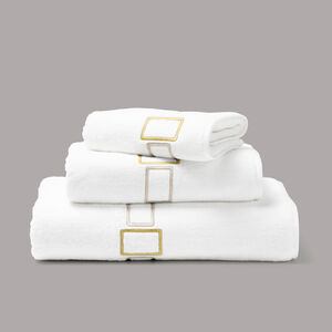 Bold Bicolor Embroidery Hand Towel slide 3 Bold Bicolor Embroidery Hand Towel