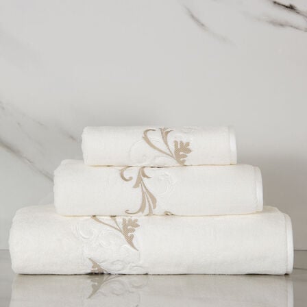 Tracery Embroidered Bath Sheet