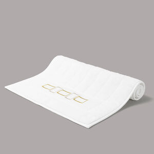 Bold Bicolor Embroidery Bath Mat slide 1 Bold Bicolor Embroidery Bath Mat