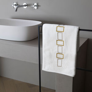 Bold Bicolor Embroidery Bath Towel slide 1 Bold Bicolor Embroidery Bath Towel
