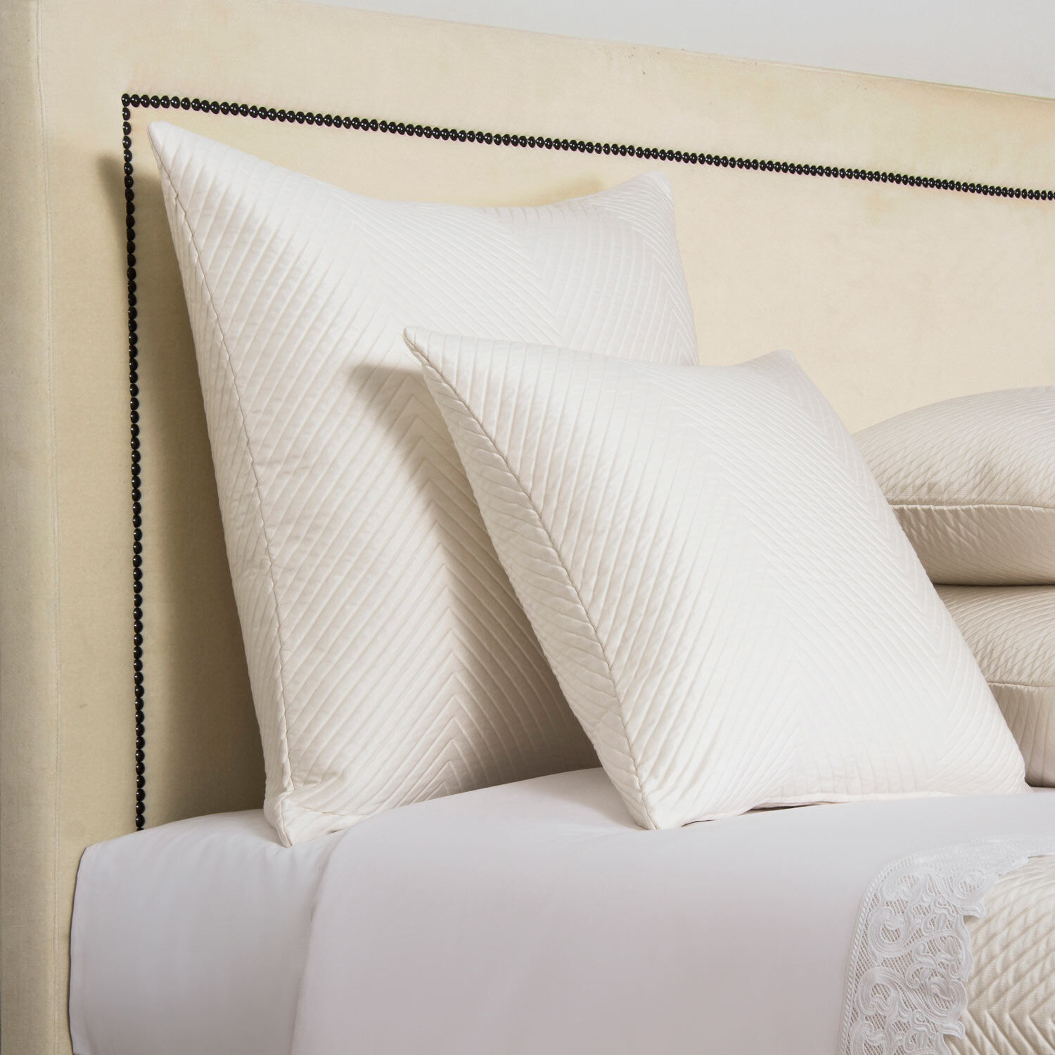 Luxury Herringbone Decorative Pillow Frette