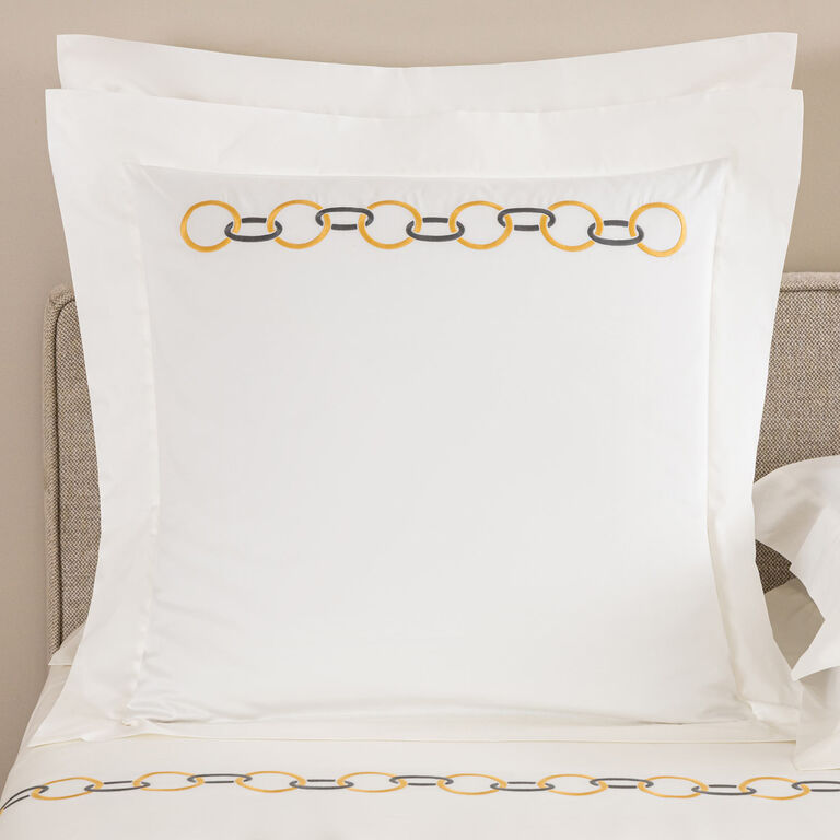 slide 1 Links Embroidered Euro Sham