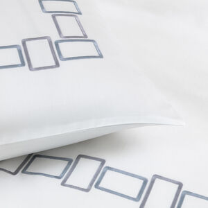 Bold Bicolor Embroidery Euro Pillowcase slide 3 Bold Bicolor Embroidery Euro Pillowcase