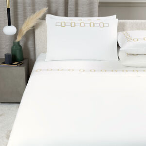 Bold Bicolor Embroidery Sheet Set slide 2 Bold Bicolor Embroidery Sheet Set