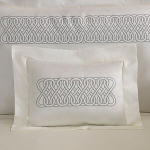 slide 1 Auspicious Embroidered Boudoir Sham