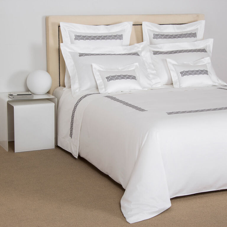 slide 4 Basket Weave Embroidery Sheet Set