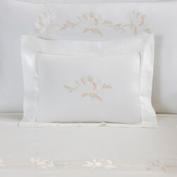 Peonia Embroidered Boudoir Sham