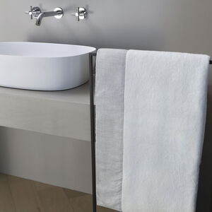 Graphite Border Bath Sheet slide 1 Graphite Border Bath Sheet