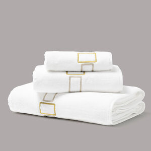 Bold Bicolor Embroidery Bath Sheet slide 3 Bold Bicolor Embroidery Bath Sheet