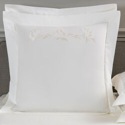 Peonia Embroidered Euro Sham